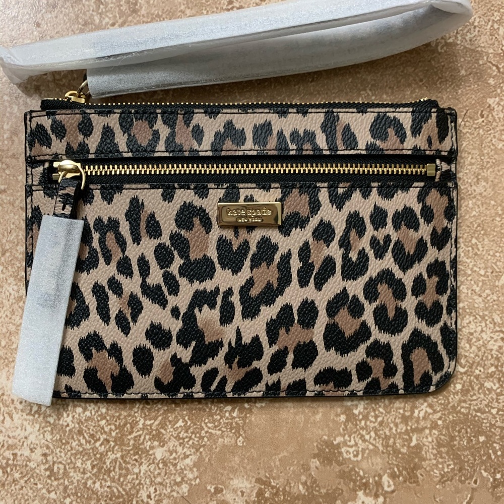 Kate Spade Leopard Wristlet